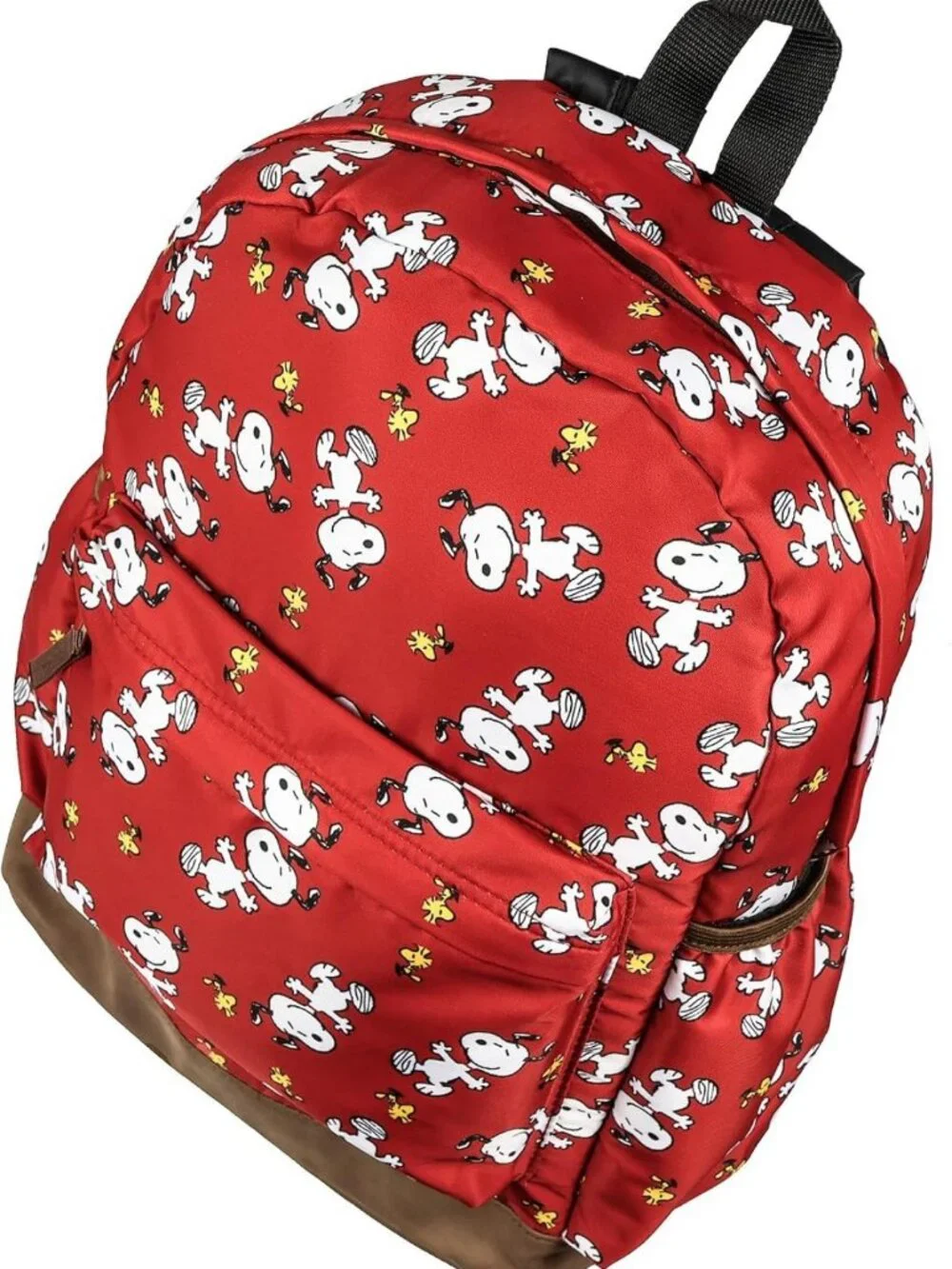 Snoopy & Woodstock Backpack - Fun All-Over Design, 16